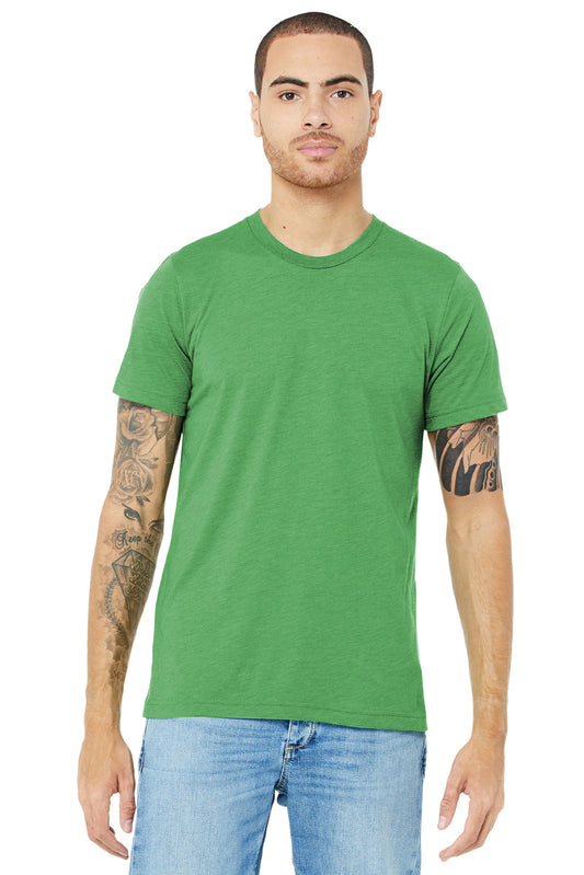 BELLA+CANVAS  Unisex Triblend Short Sleeve Tee. BC3413 Green Triblend