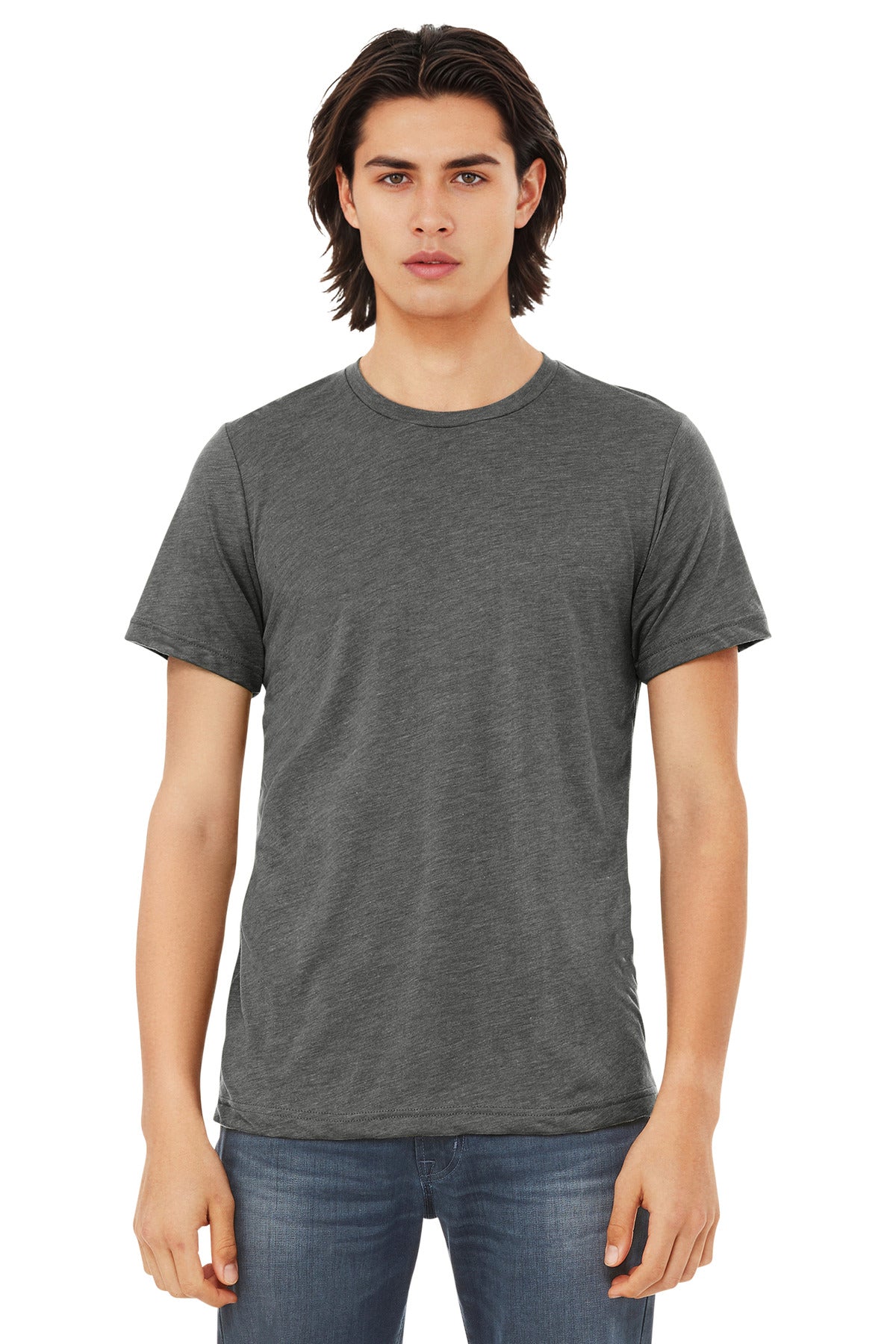 Bella+Canvas Unisex Triblend Short Sleeve Tee BC3413 Grey Triblend