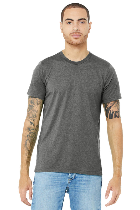 BELLA+CANVAS  Unisex Triblend Short Sleeve Tee. BC3413 Grey Triblend