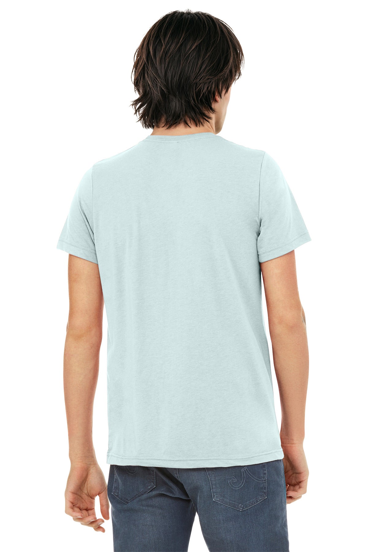 Bella+Canvas Unisex Triblend Short Sleeve Tee BC3413 Ice Blue Triblend