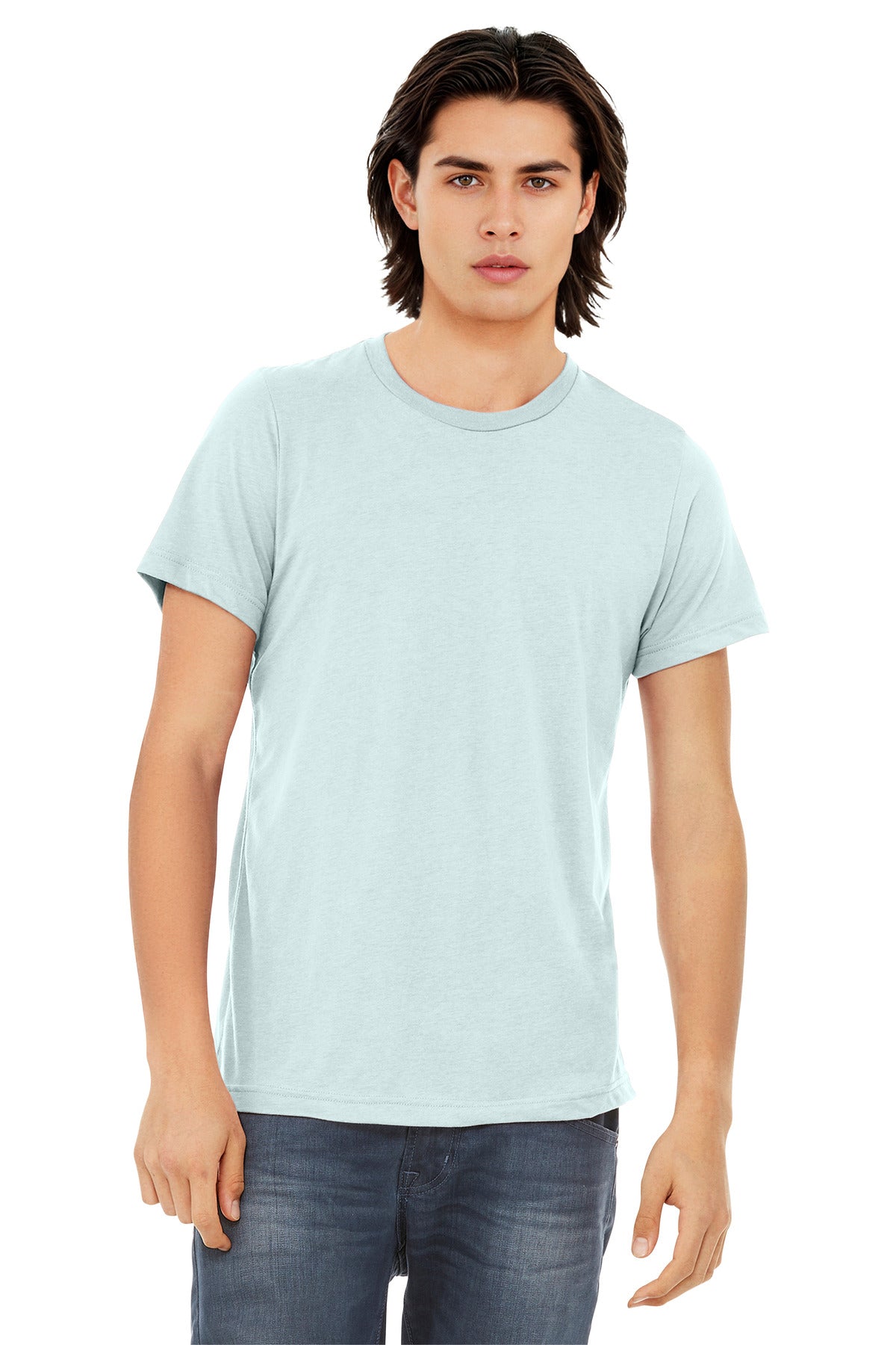 Bella+Canvas Unisex Triblend Short Sleeve Tee BC3413 Ice Blue Triblend