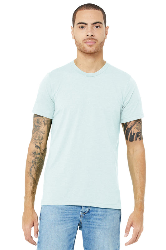 BELLA+CANVAS  Unisex Triblend Short Sleeve Tee. BC3413 Ice Blue Triblend
