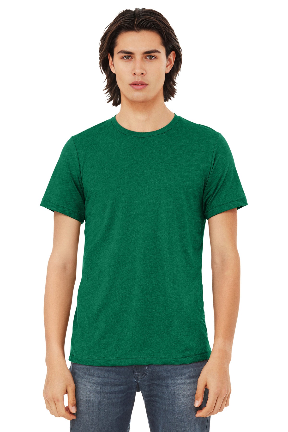 Bella+Canvas Unisex Triblend Short Sleeve Tee BC3413 Kelly Triblend