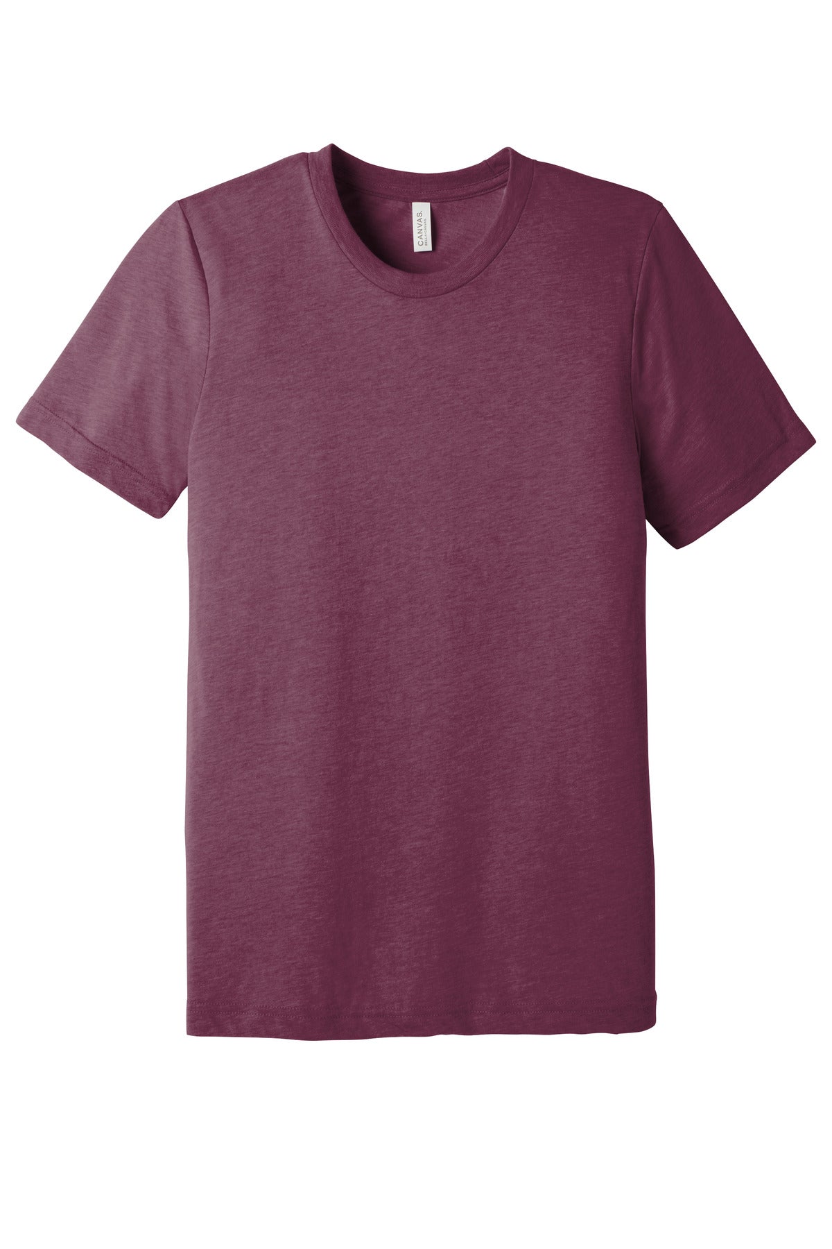 BELLA+CANVAS  Unisex Triblend Short Sleeve Tee. BC3413 Maroon Triblend