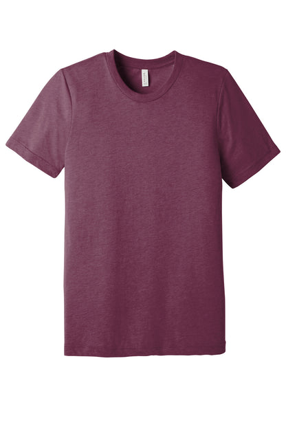 BELLA+CANVAS  Unisex Triblend Short Sleeve Tee. BC3413 Maroon Triblend