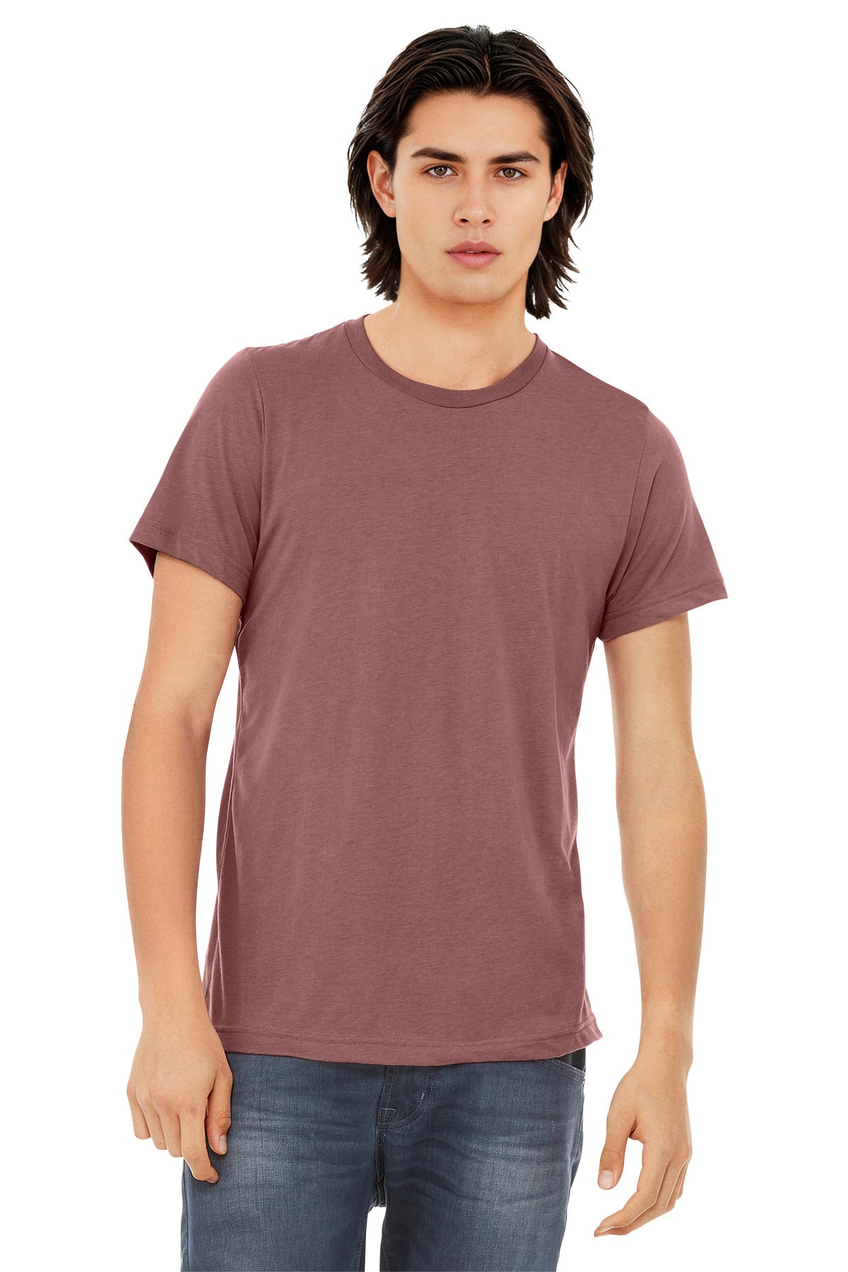 Bella+Canvas Unisex Triblend Short Sleeve Tee BC3413 Mauve Triblend