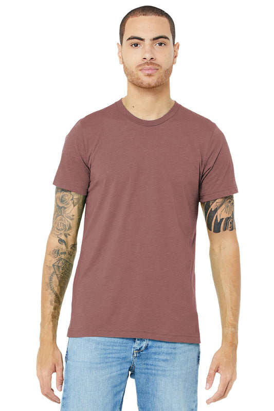 BELLA+CANVAS  Unisex Triblend Short Sleeve Tee. BC3413 Mauve Triblend