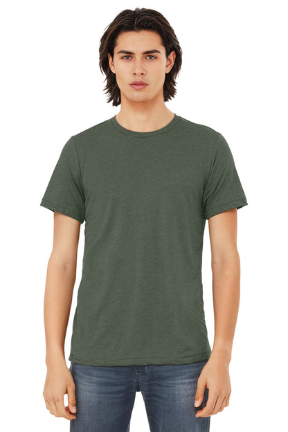 Bella+Canvas Unisex Triblend Short Sleeve Tee BC3413 Military Green Triblend