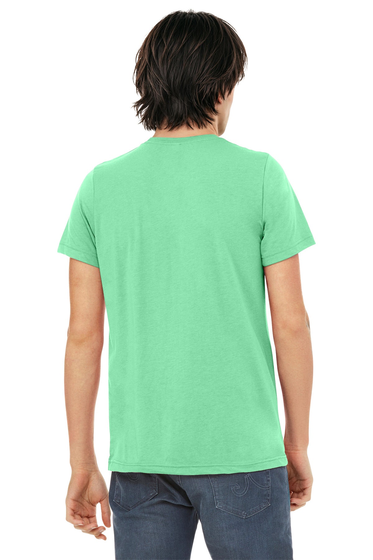 Bella+Canvas Unisex Triblend Short Sleeve Tee BC3413 Mint Triblend