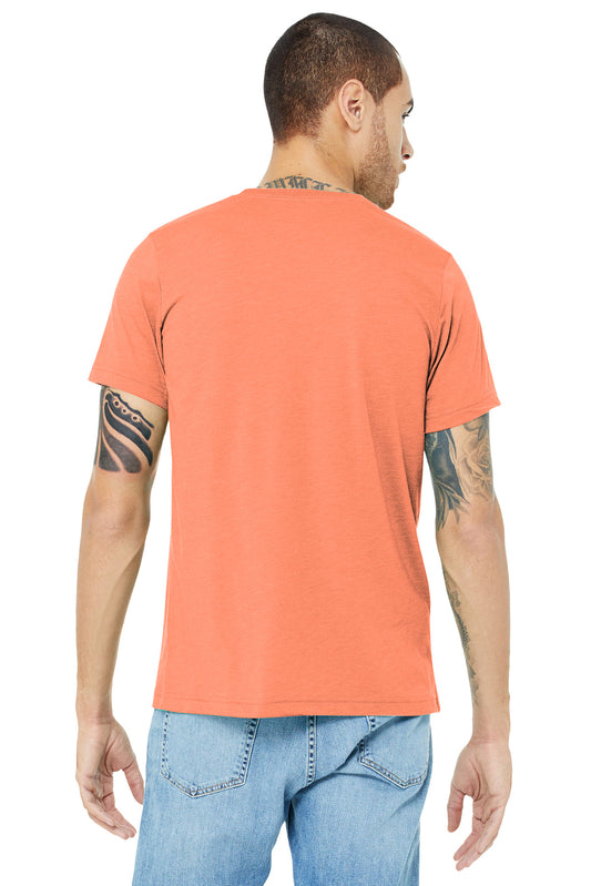 BELLA+CANVAS  Unisex Triblend Short Sleeve Tee. BC3413 Orange Triblend