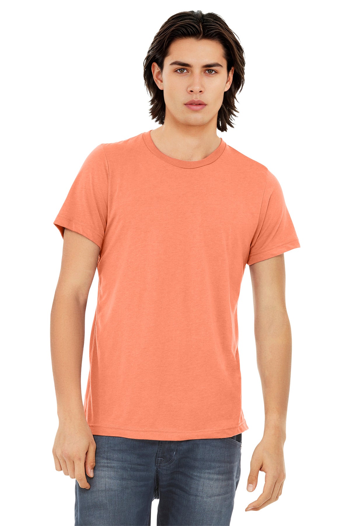 Bella+Canvas Unisex Triblend Short Sleeve Tee BC3413 Orange Triblend