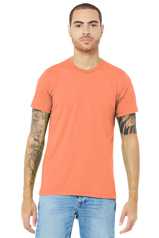 BELLA+CANVAS  Unisex Triblend Short Sleeve Tee. BC3413 Orange Triblend