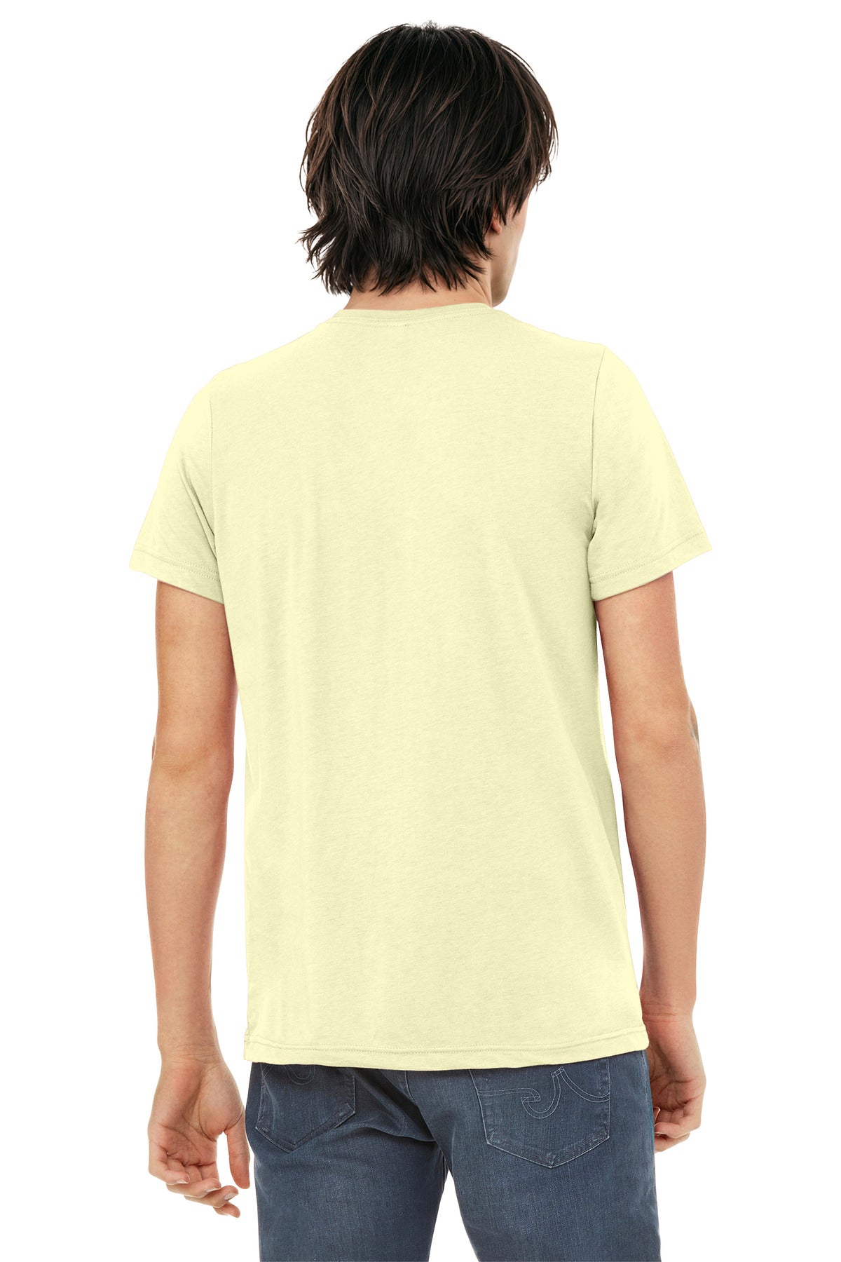 Bella+Canvas Unisex Triblend Short Sleeve Tee BC3413 Pale Yellow Triblend