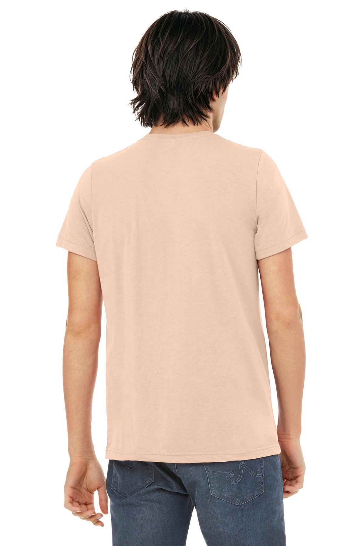 Bella+Canvas Unisex Triblend Short Sleeve Tee BC3413 Peach Triblend