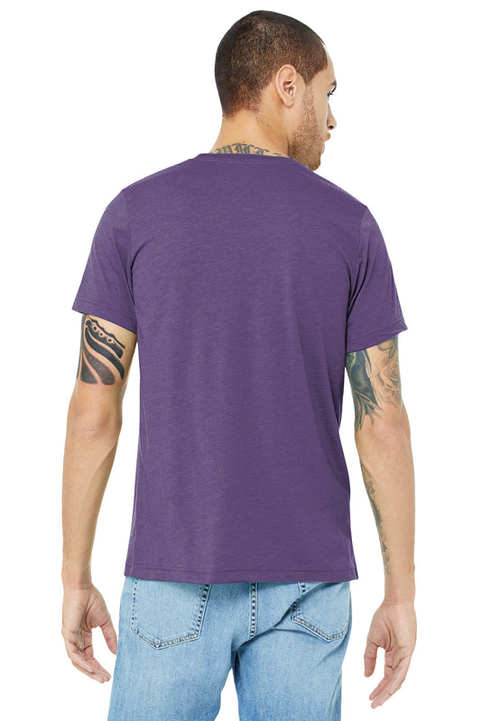 BELLA+CANVAS  Unisex Triblend Short Sleeve Tee. BC3413 Purple Triblend