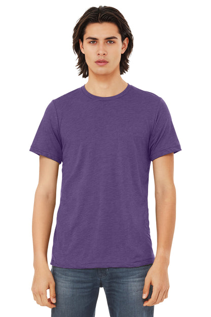 Bella+Canvas Unisex Triblend Short Sleeve Tee BC3413 Purple Triblend