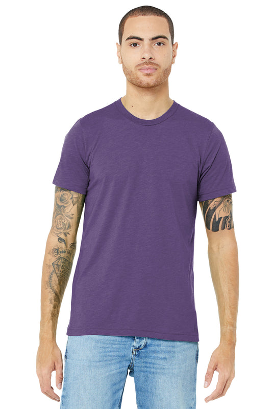 BELLA+CANVAS  Unisex Triblend Short Sleeve Tee. BC3413 Purple Triblend