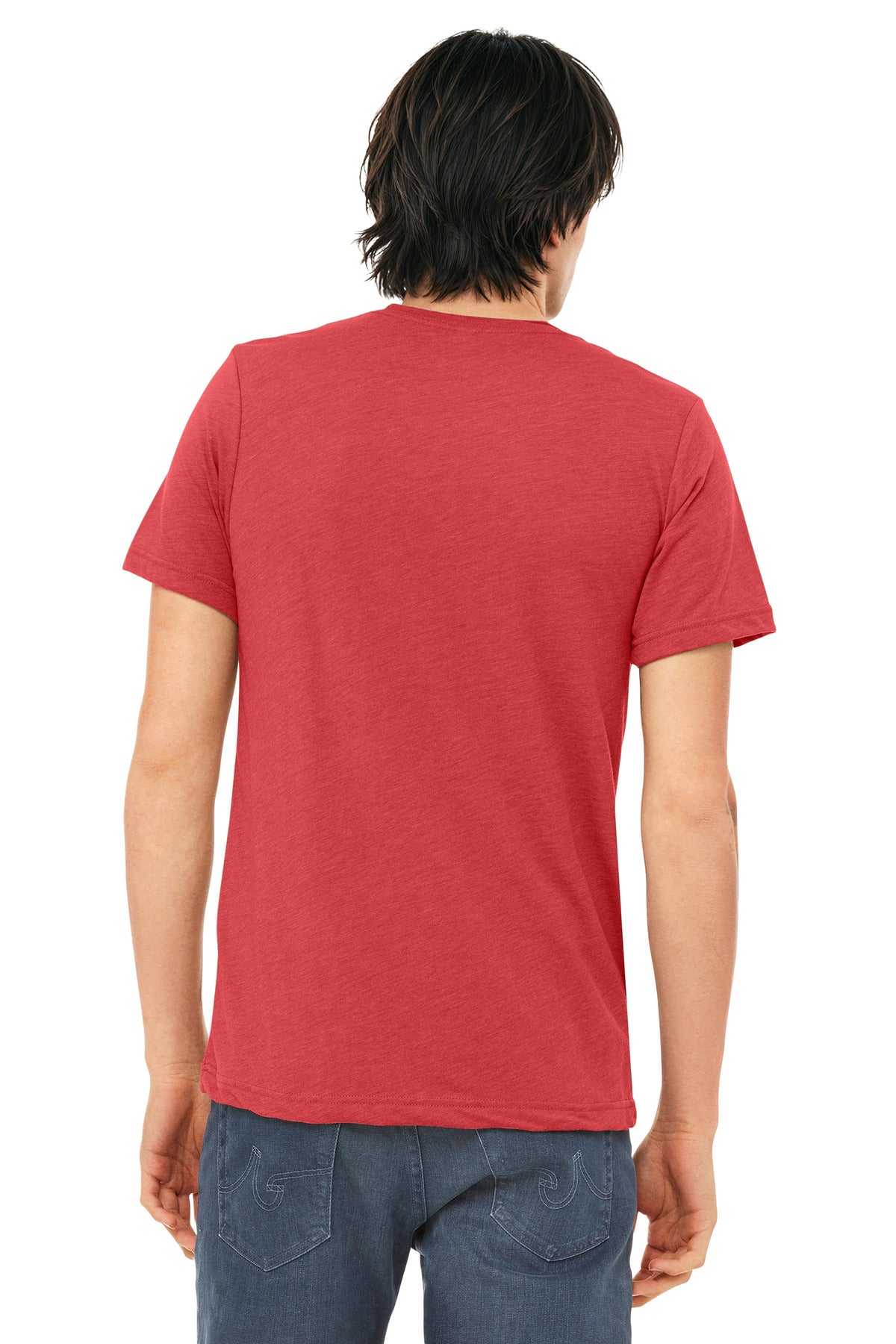 Bella+Canvas Unisex Triblend Short Sleeve Tee BC3413 Red Triblend