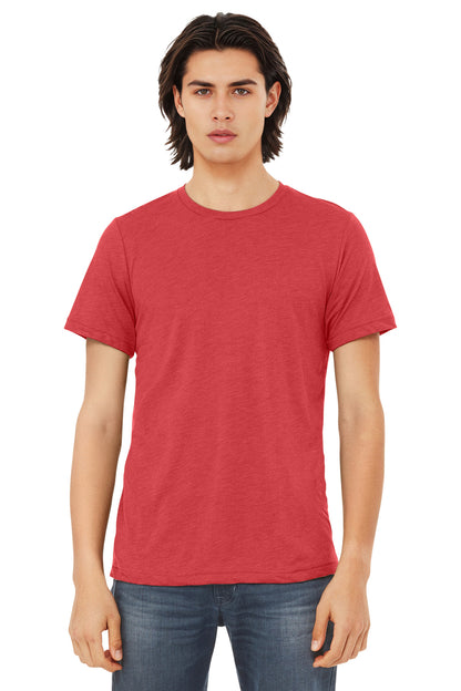 Bella+Canvas Unisex Triblend Short Sleeve Tee BC3413 Red Triblend