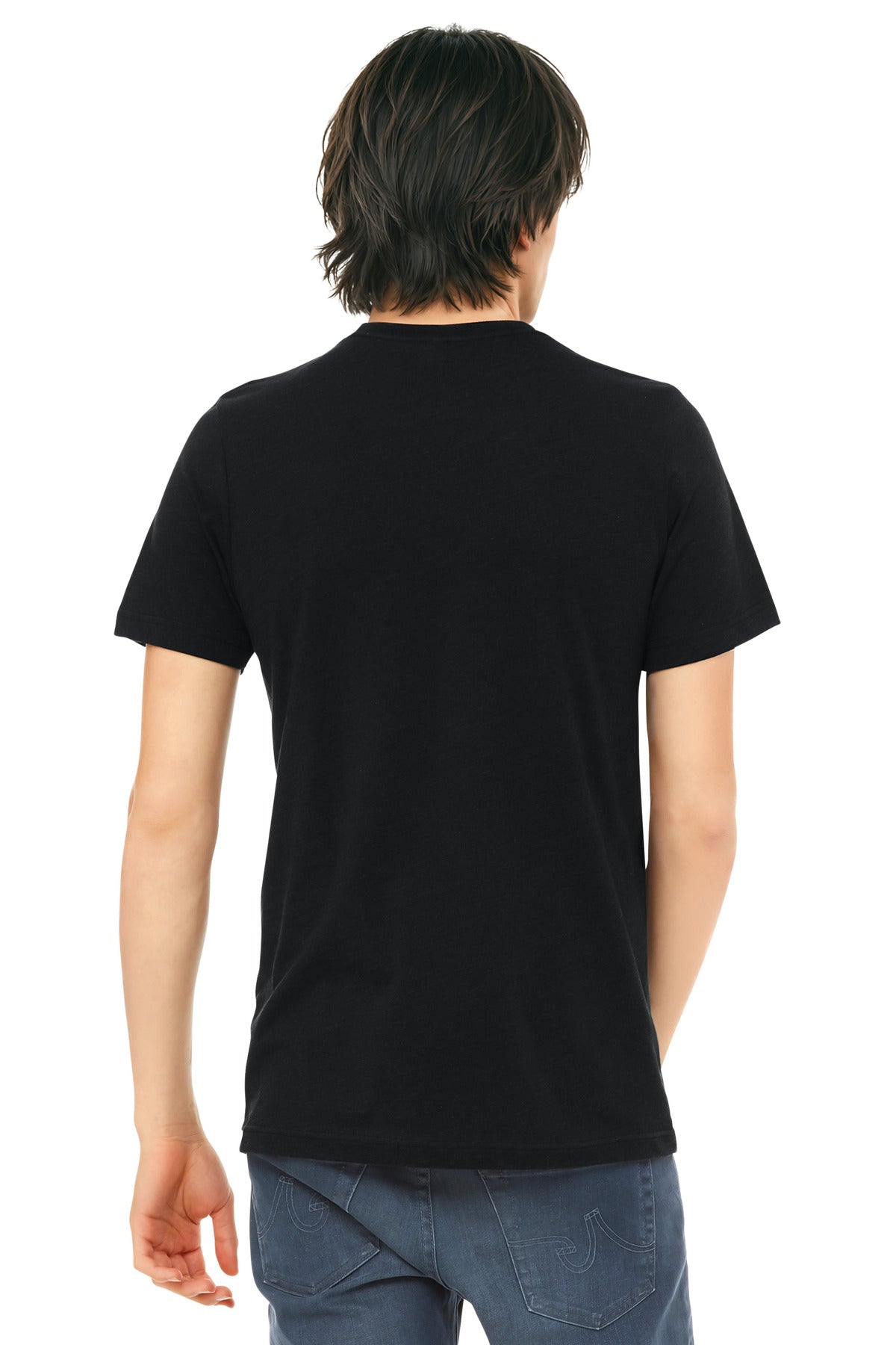 Bella+Canvas Unisex Triblend Short Sleeve Tee BC3413 Solid Black Triblend
