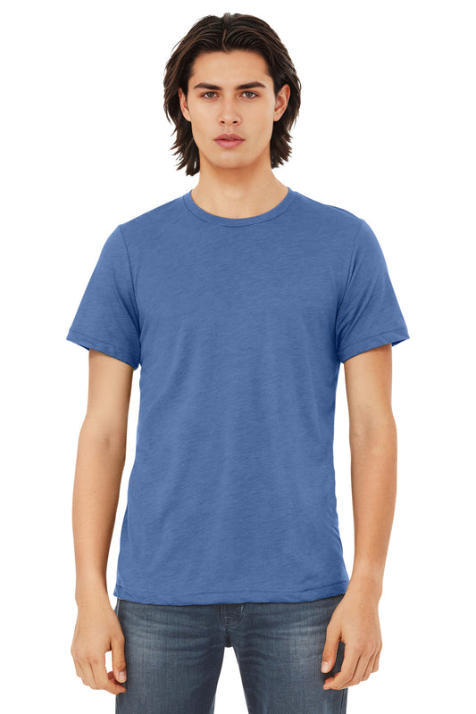 Bella+Canvas Unisex Triblend Short Sleeve Tee BC3413 Solid Blue Triblend