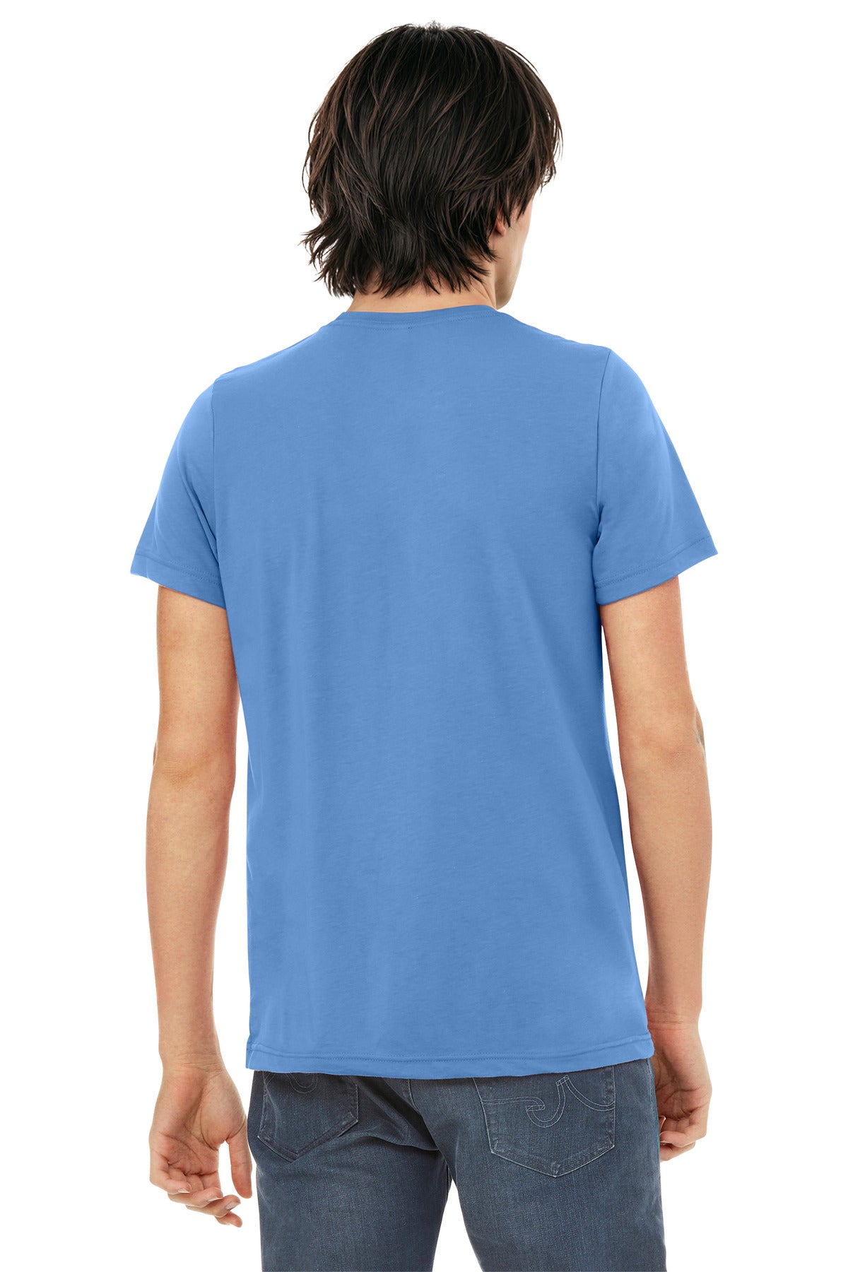 Bella+Canvas Unisex Triblend Short Sleeve Tee BC3413 Solid Carolina Blue Triblend