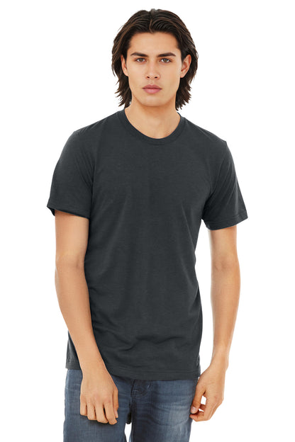 Bella+Canvas Unisex Triblend Short Sleeve Tee BC3413 Solid Dark Grey Triblend
