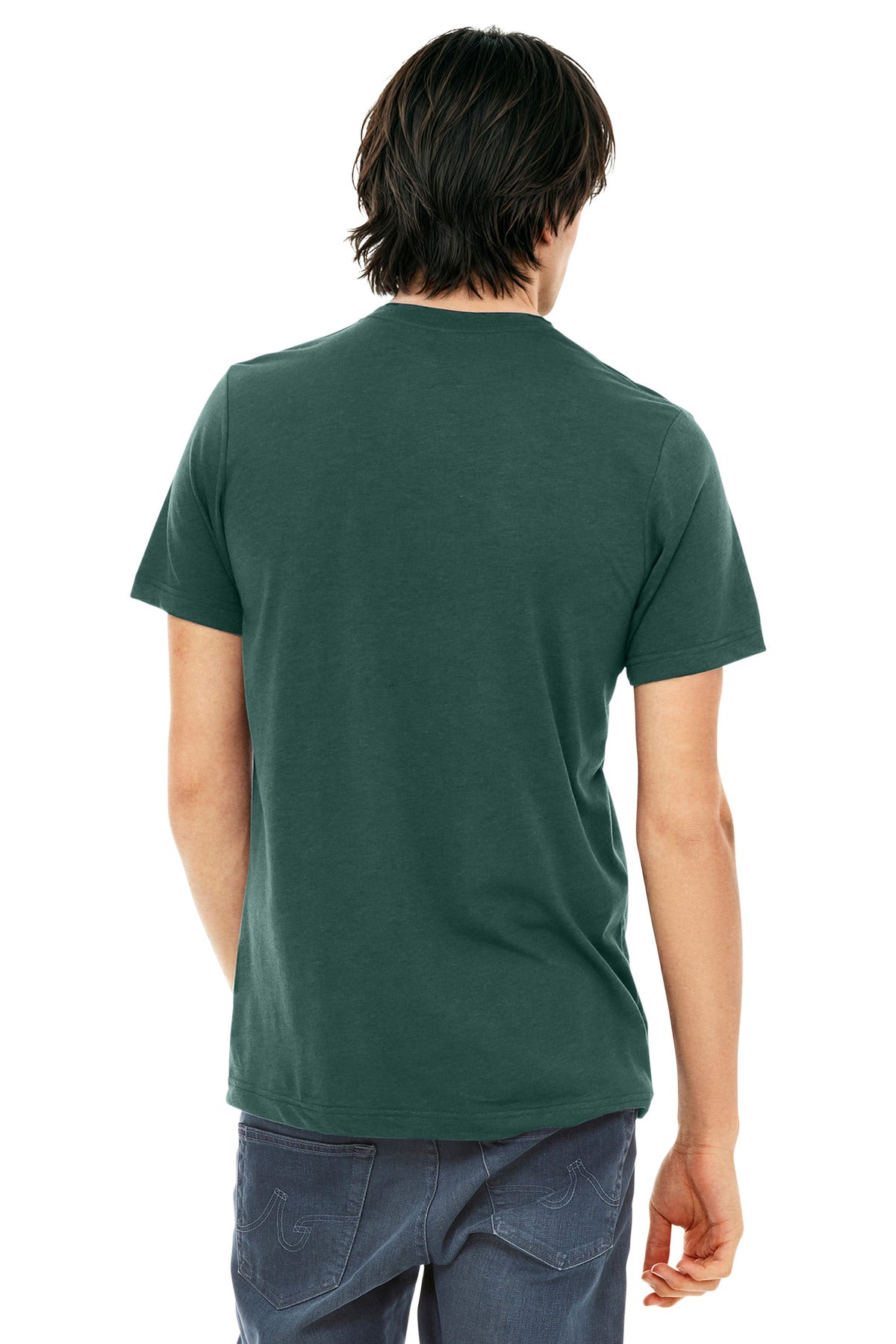 Bella+Canvas Unisex Triblend Short Sleeve Tee BC3413 Solid Forest Triblend