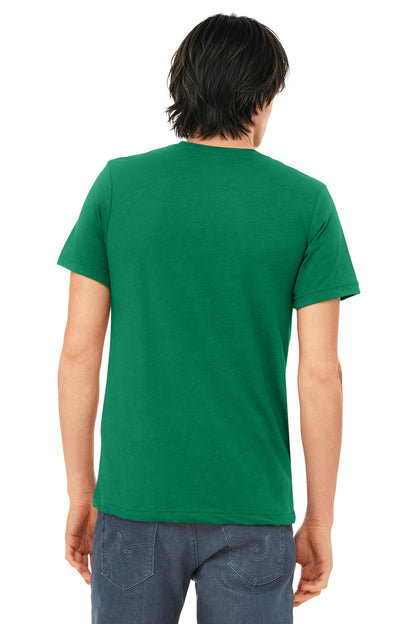 Bella+Canvas Unisex Triblend Short Sleeve Tee BC3413 Solid Kelly Triblend