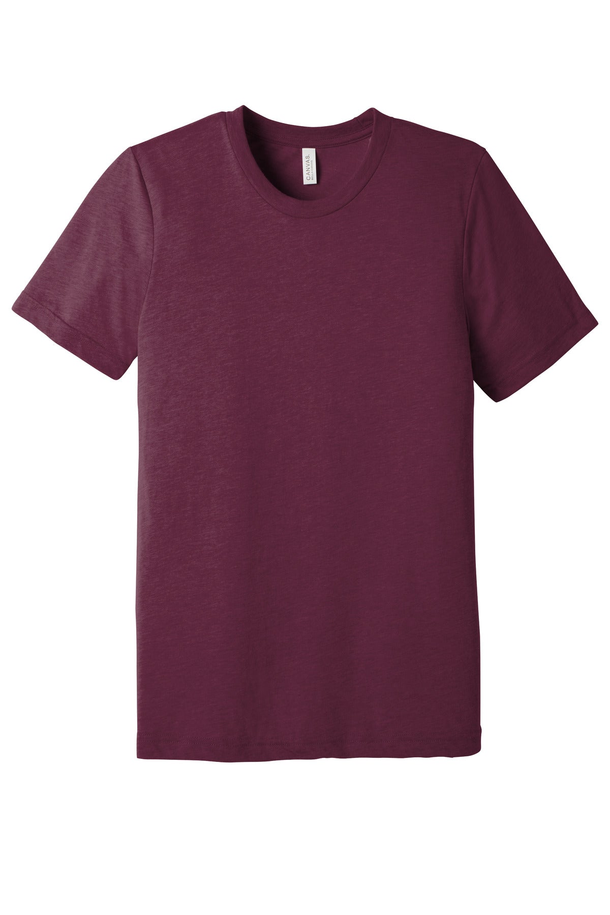 BELLA+CANVAS  Unisex Triblend Short Sleeve Tee. BC3413 Solid Maroon Triblend
