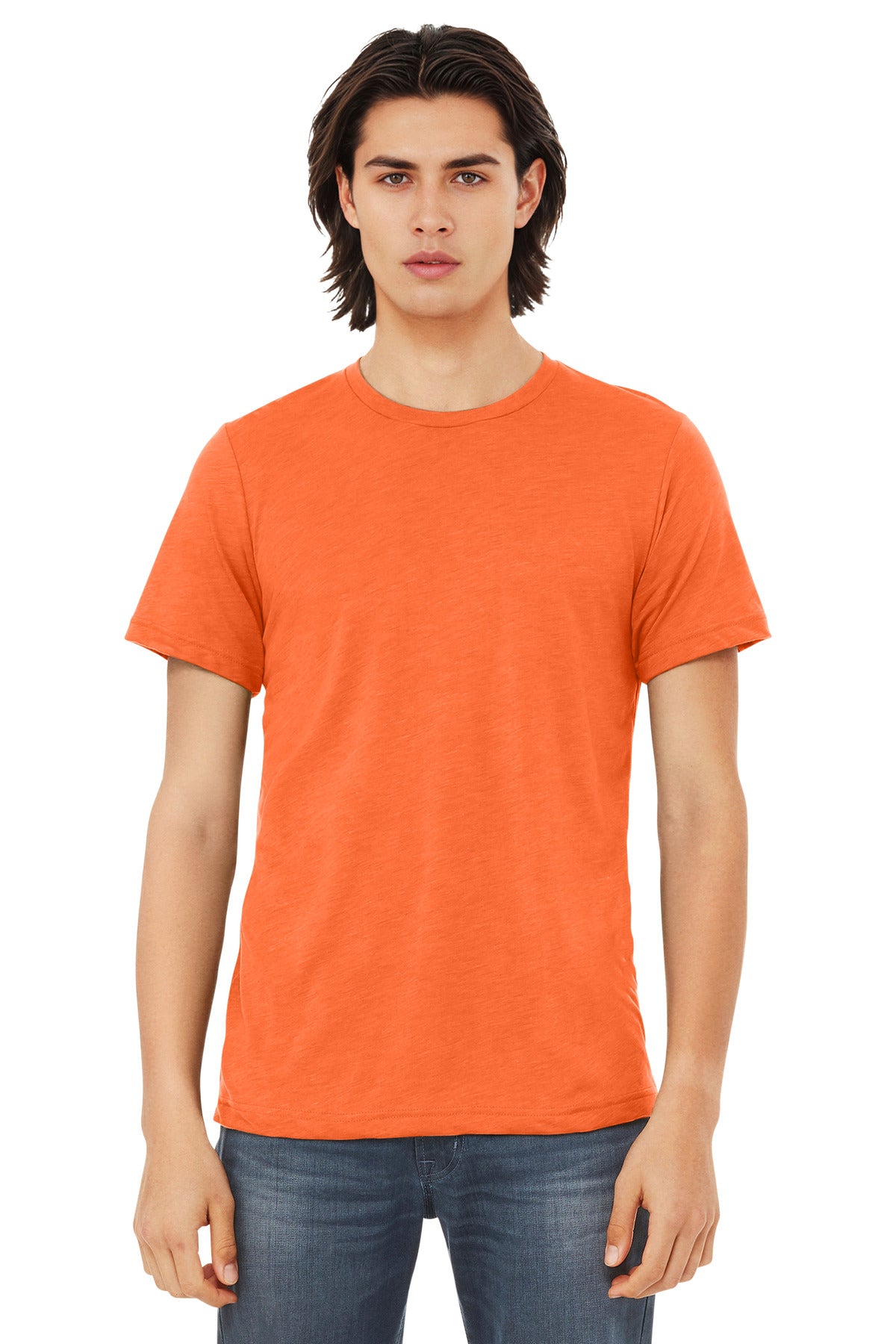 Bella+Canvas Unisex Triblend Short Sleeve Tee BC3413 Solid Orange Triblend