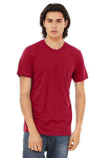 Bella+Canvas Unisex Triblend Short Sleeve Tee BC3413 Solid Red Triblend