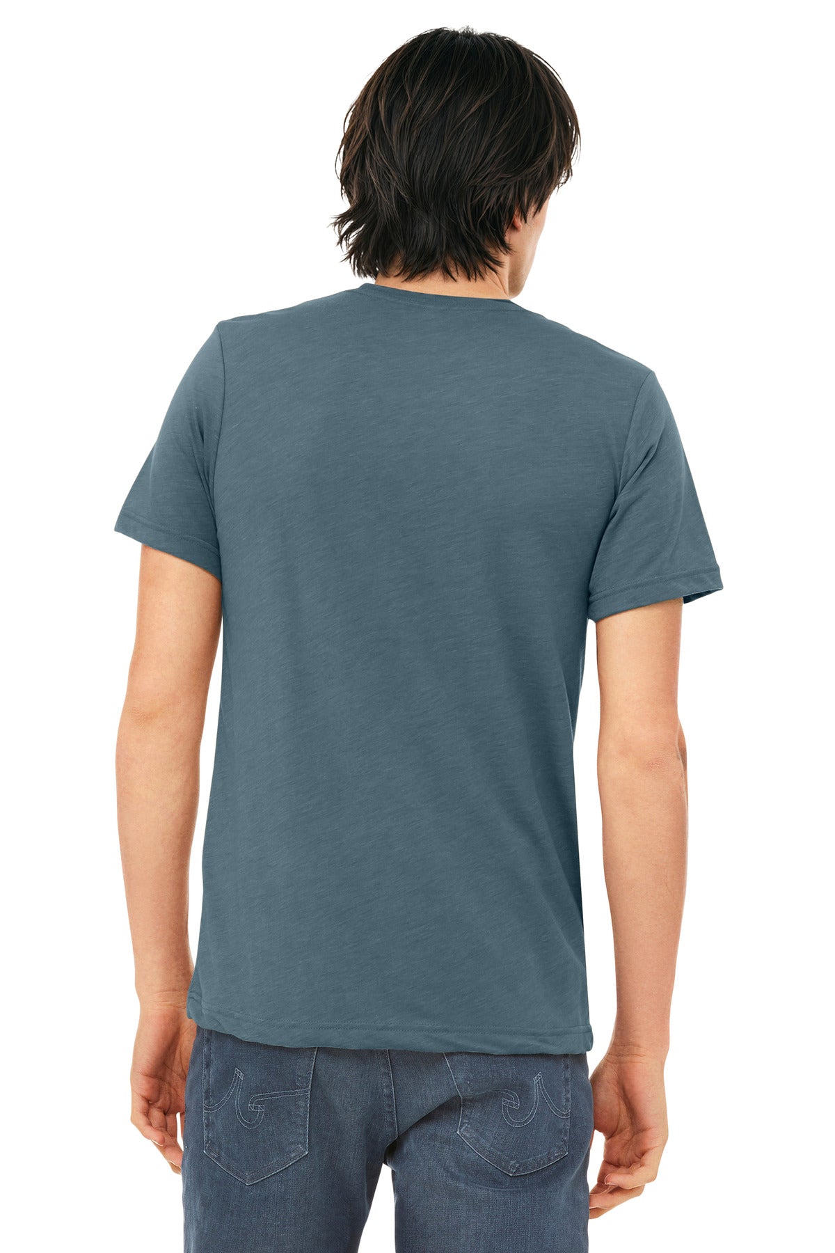 Bella+Canvas Unisex Triblend Short Sleeve Tee BC3413 Solid Slate Triblend