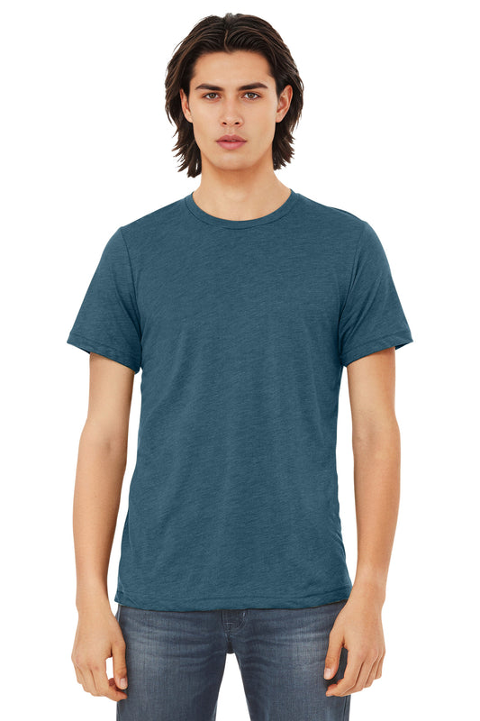 Bella+Canvas Unisex Triblend Short Sleeve Tee BC3413 Steel Blue Triblend
