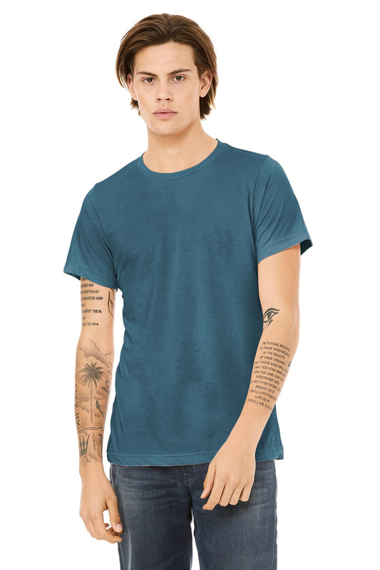 BELLA+CANVAS  Unisex Triblend Short Sleeve Tee. BC3413 Steel Blue Triblend