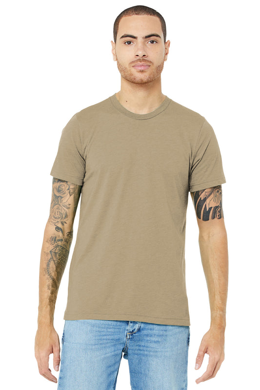 BELLA+CANVAS  Unisex Triblend Short Sleeve Tee. BC3413 Tan Triblend