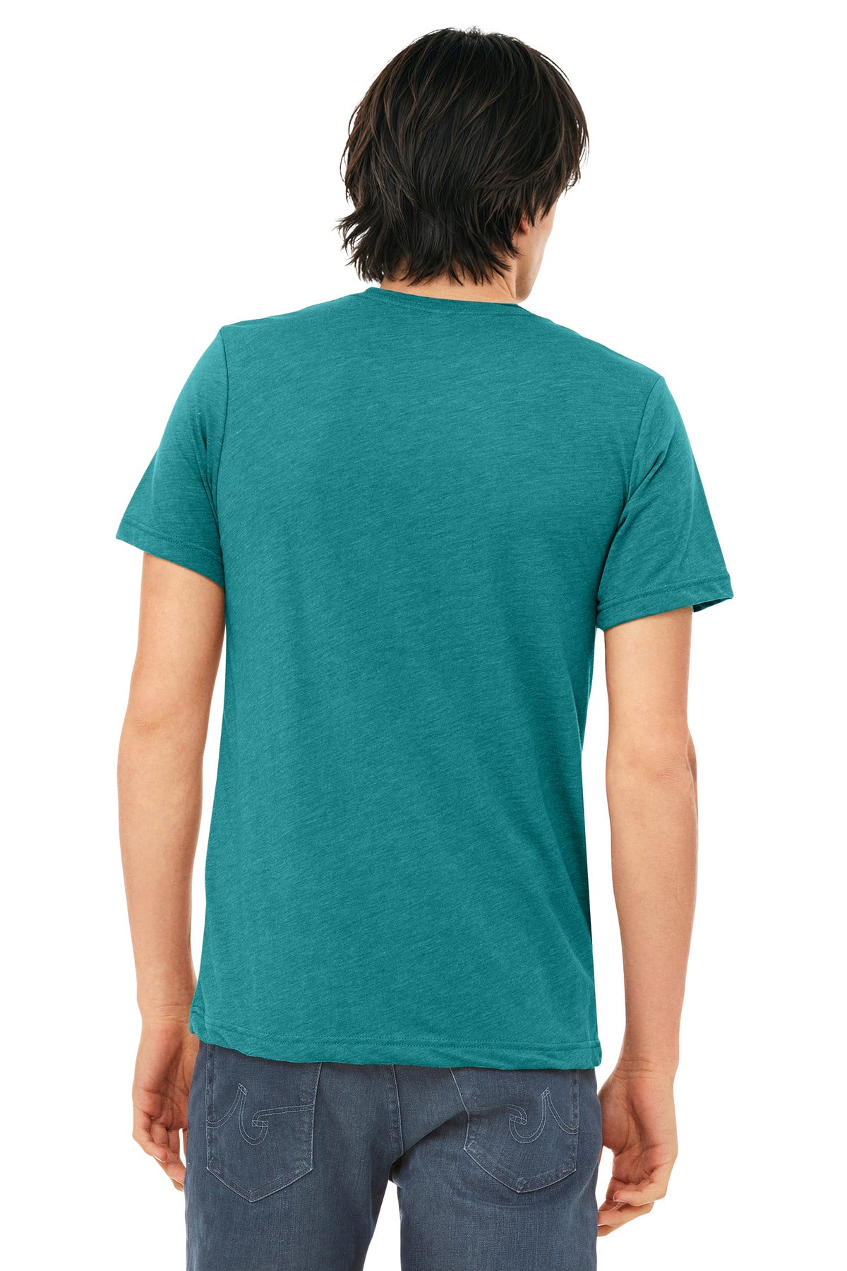 Bella+Canvas Unisex Triblend Short Sleeve Tee BC3413 Teal Triblend