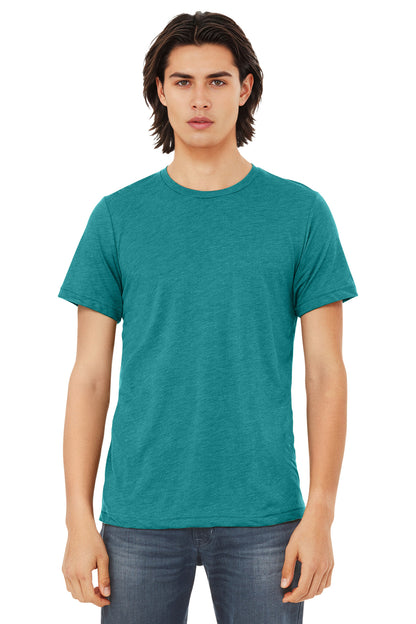 Bella+Canvas Unisex Triblend Short Sleeve Tee BC3413 Teal Triblend