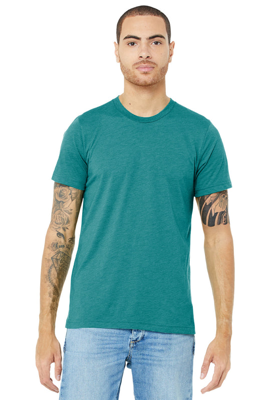BELLA+CANVAS  Unisex Triblend Short Sleeve Tee. BC3413 Teal Triblend