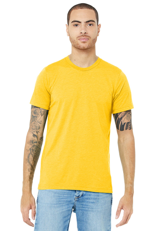 BELLA+CANVAS  Unisex Triblend Short Sleeve Tee. BC3413 Yellow Gold Triblend