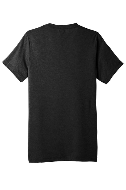 BELLA+CANVAS  Unisex Triblend Short Sleeve V-Neck Te. BC3415 Charcoal-Black Triblend