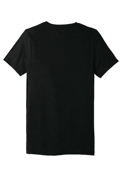 BELLA+CANVAS  Unisex Triblend Short Sleeve V-Neck Te. BC3415 Solid Black Triblend