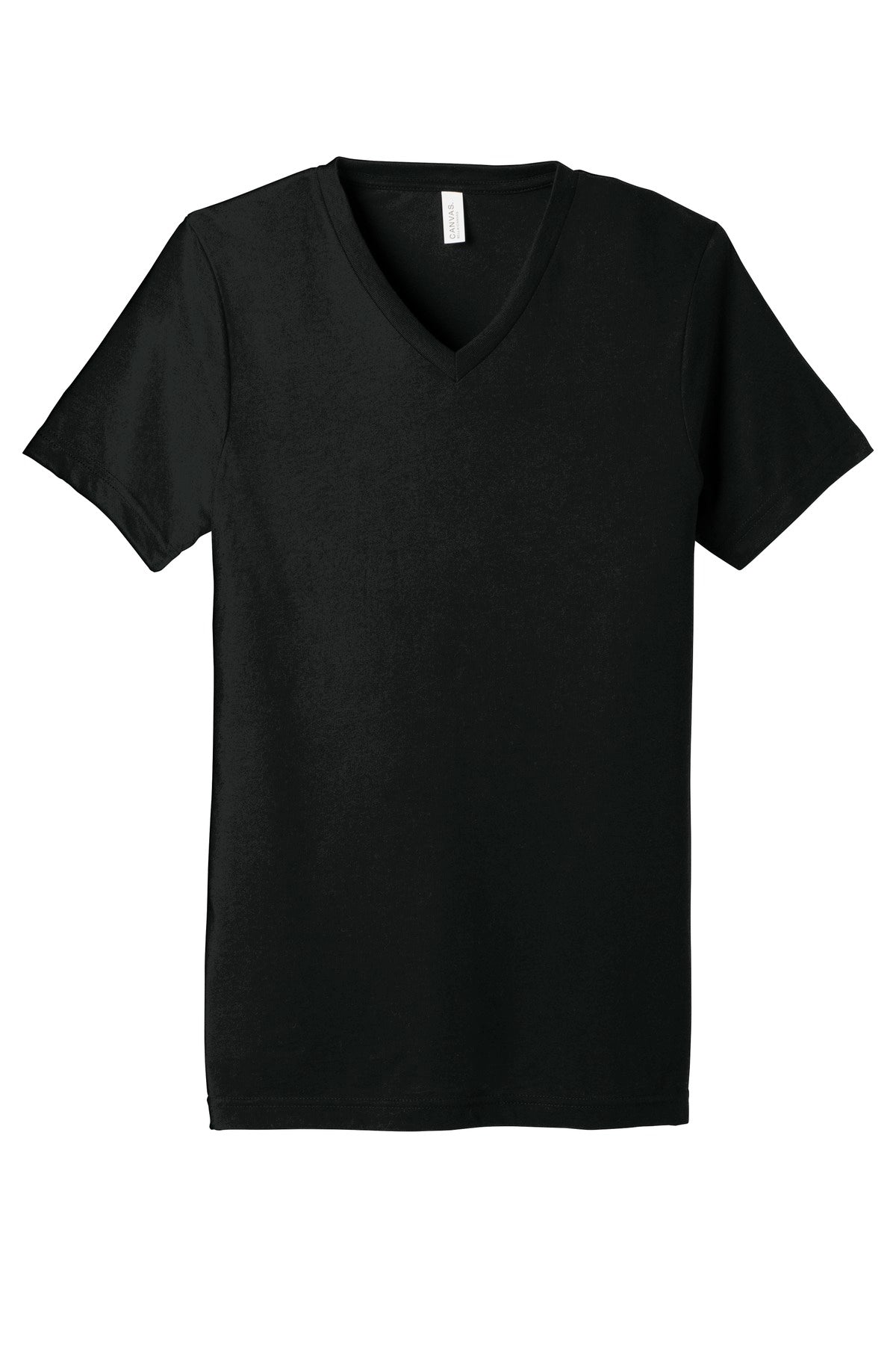 BELLA+CANVAS  Unisex Triblend Short Sleeve V-Neck Te. BC3415 Solid Black Triblend