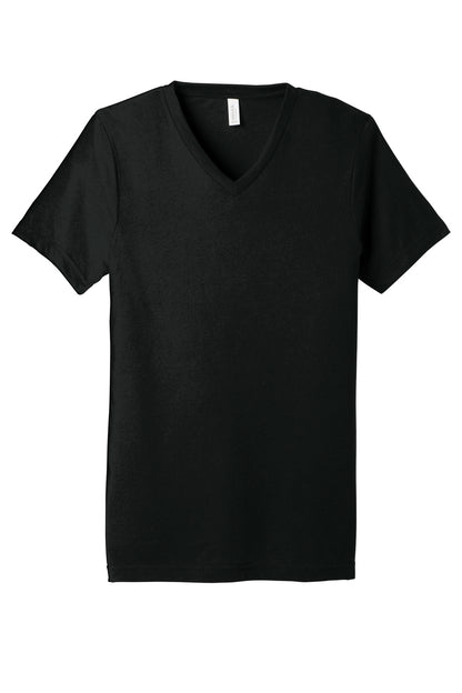 BELLA+CANVAS  Unisex Triblend Short Sleeve V-Neck Te. BC3415 Solid Black Triblend