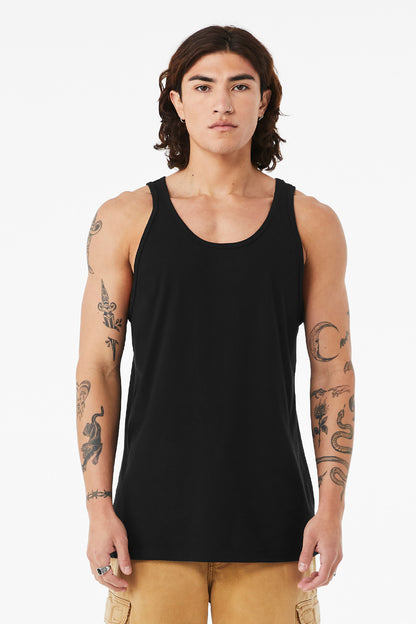 BELLA+CANVAS Unisex Heather CVC Tank BC3480CVC Solid Black Blend