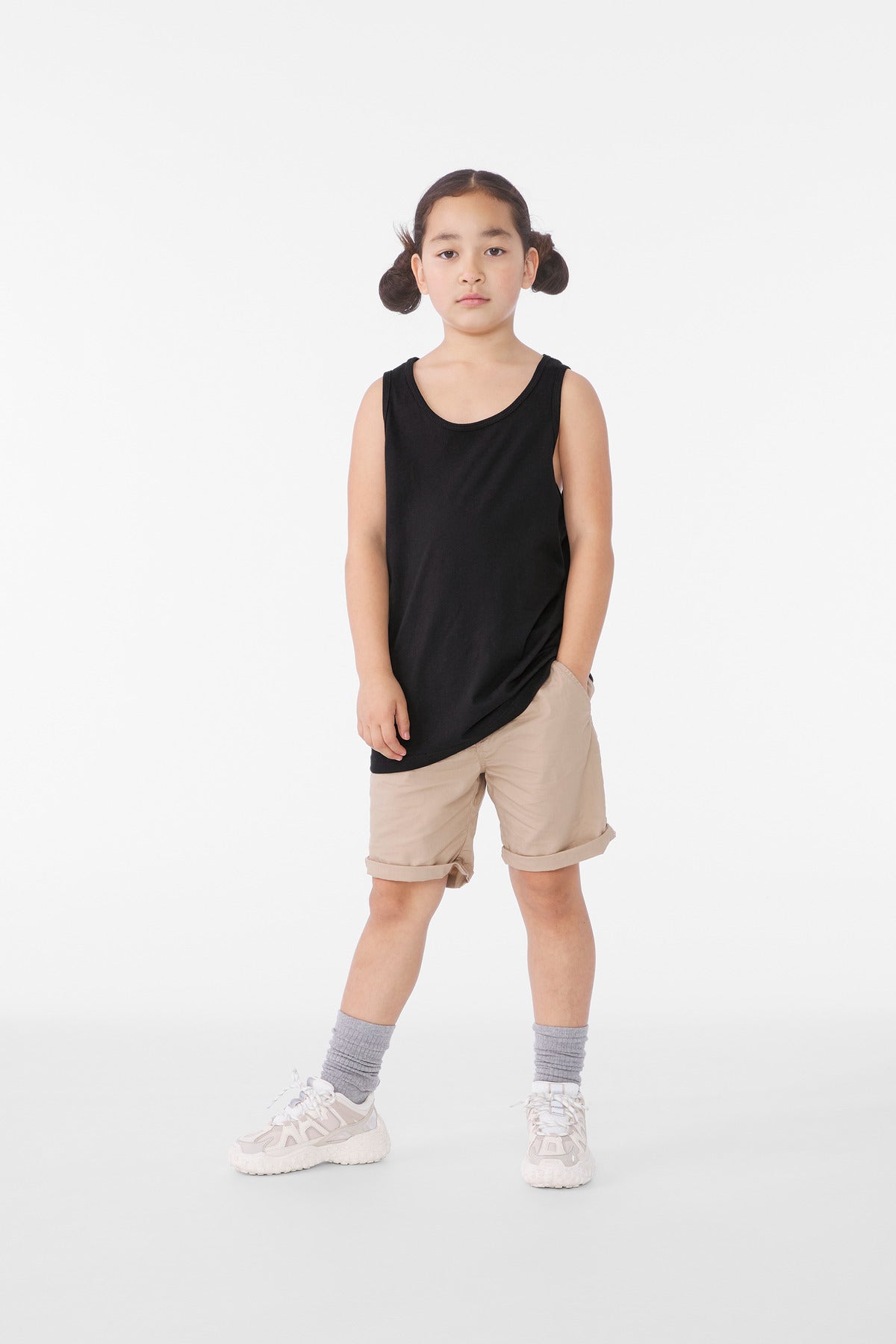 BELLA+CANVAS Youth Jersey Tank BC3480Y Black