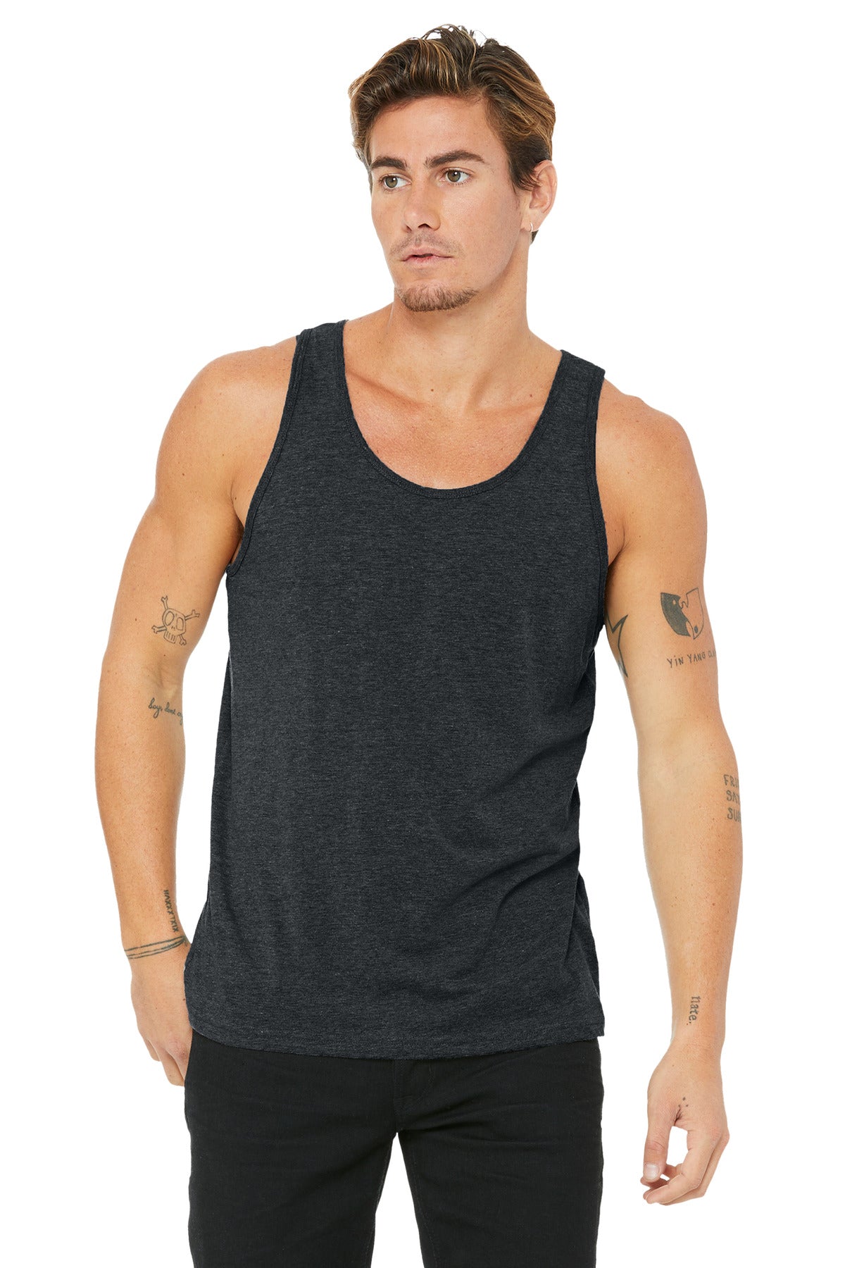 Bella+Canvas Unisex Jersey Tank BC3480 Dark Grey Heather