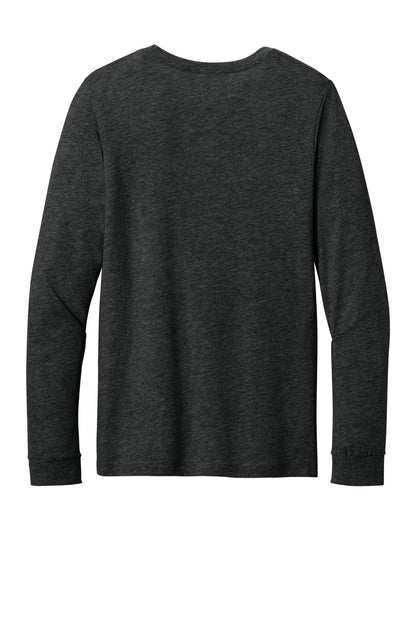 Bella+Canvas Unisex Heather CVC Long Sleeve Tee BC3501CVC Black Heather