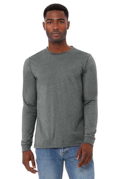 Bella+Canvas Unisex Heather CVC Long Sleeve Tee BC3501CVC Deep Heather