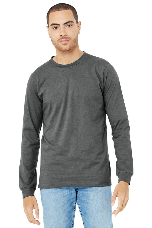 BELLA+CANVAS Unisex Heather CVC Long Sleeve Tee BC3501CVC Deep Heather